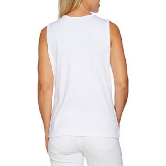 Hydrangea Print Elbow Sleeve Hoodie and Knit Tank - Picture 4 of 5